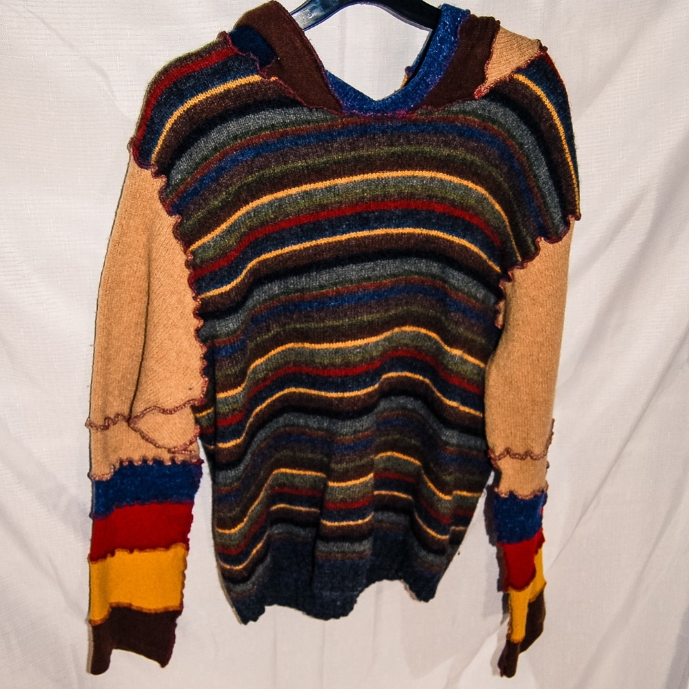 Handmade Eco-Fashion Hoodie (for men or women)
